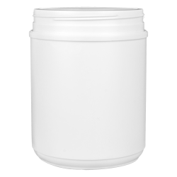 60 oz. HDPE White Canister with 120mm Neck (Lid Sold Separately)